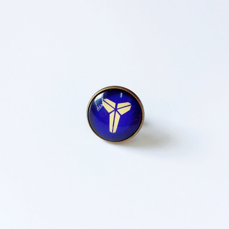Pin de solapa metálico de equipos de baloncesto retro de la NBA - Insignia con gema vintage - Broche de Kobe Curry - Regalo para fans - Unisex