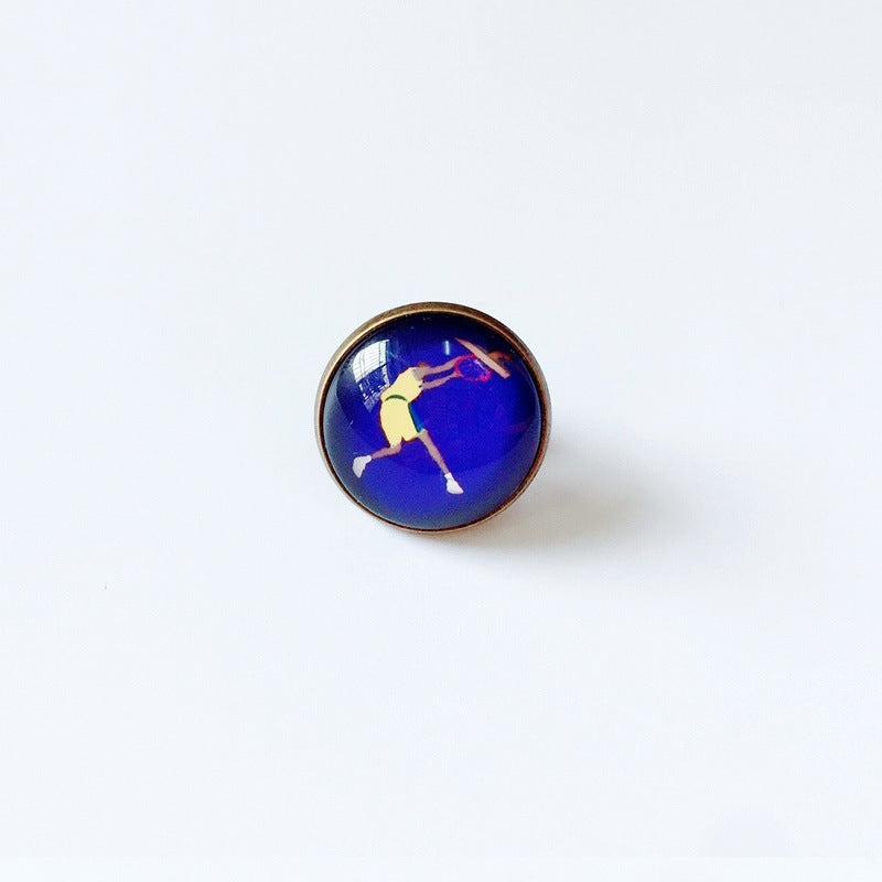 Pin de solapa metálico de equipos de baloncesto retro de la NBA - Insignia con gema vintage - Broche de Kobe Curry - Regalo para fans - Unisex