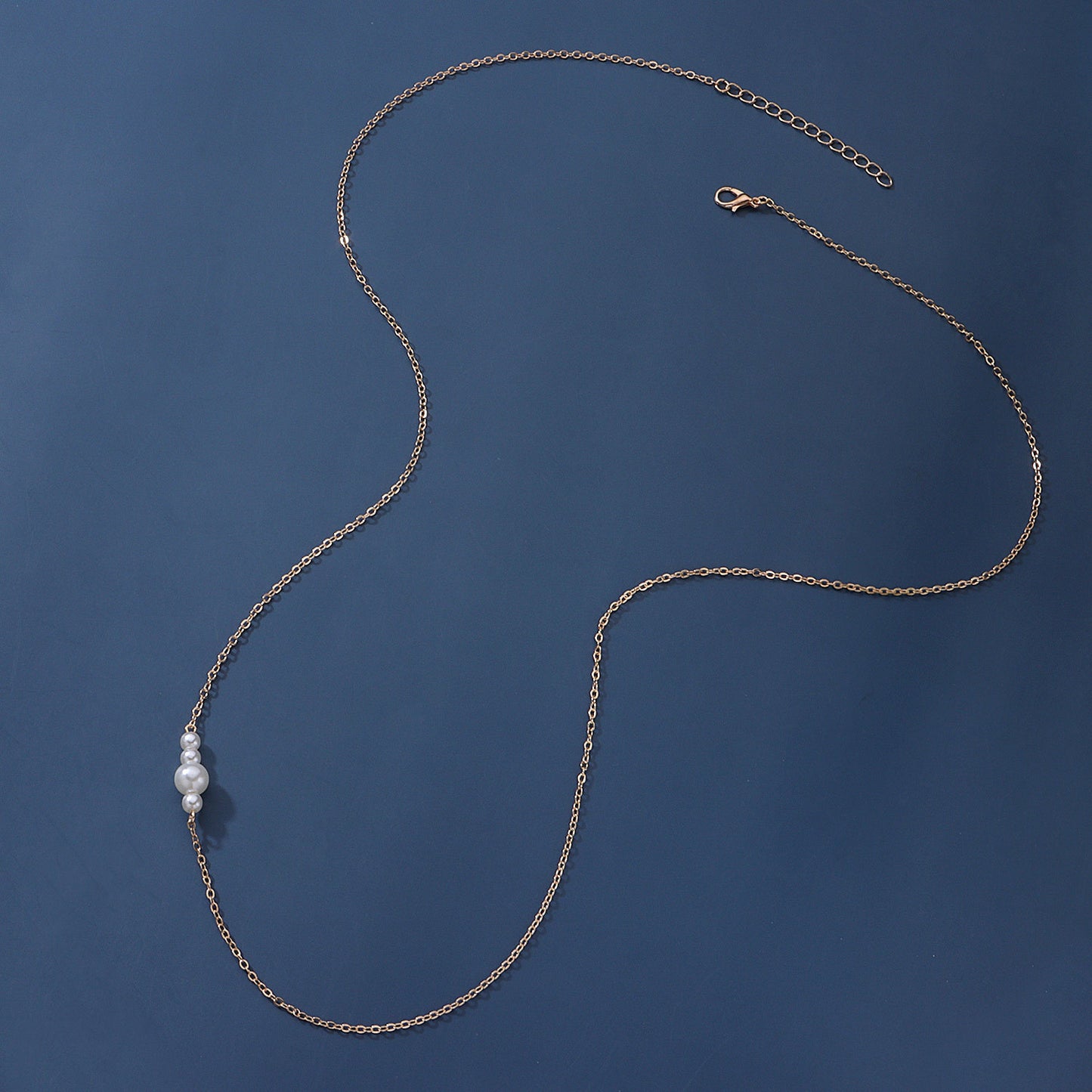 Minimalist Pearl Body Chain for Women with Alloy Clasp