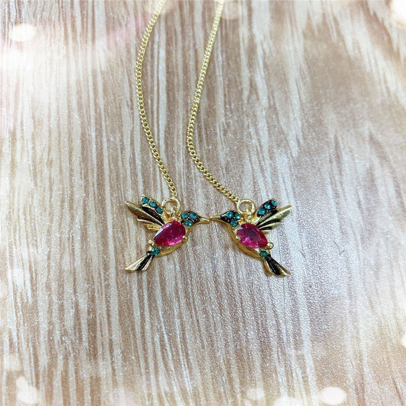 Vintage Animal Geometric Earrings for Women, Alloy Plated Statement Ear Jewelry, Trendy Exaggerated Bird Design