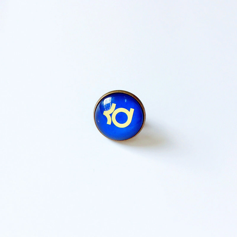 Pin de solapa metálico de equipos de baloncesto retro de la NBA - Insignia con gema vintage - Broche de Kobe Curry - Regalo para fans - Unisex