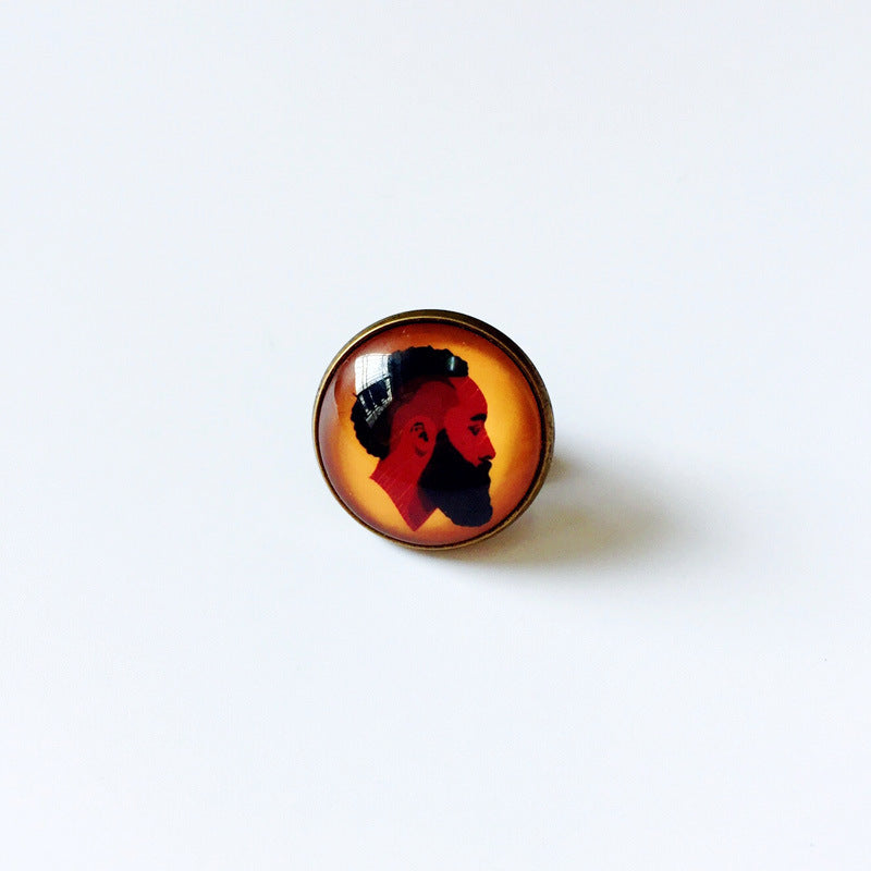 Pin de solapa metálico de equipos de baloncesto retro de la NBA - Insignia con gema vintage - Broche de Kobe Curry - Regalo para fans - Unisex