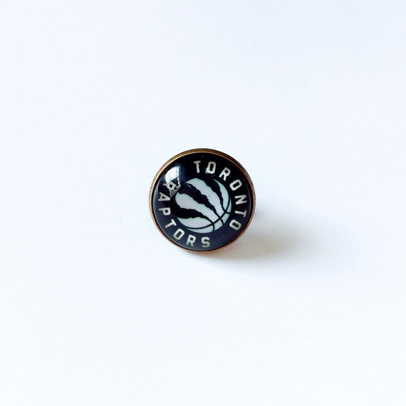 Pin de solapa metálico de equipos de baloncesto retro de la NBA - Insignia con gema vintage - Broche de Kobe Curry - Regalo para fans - Unisex