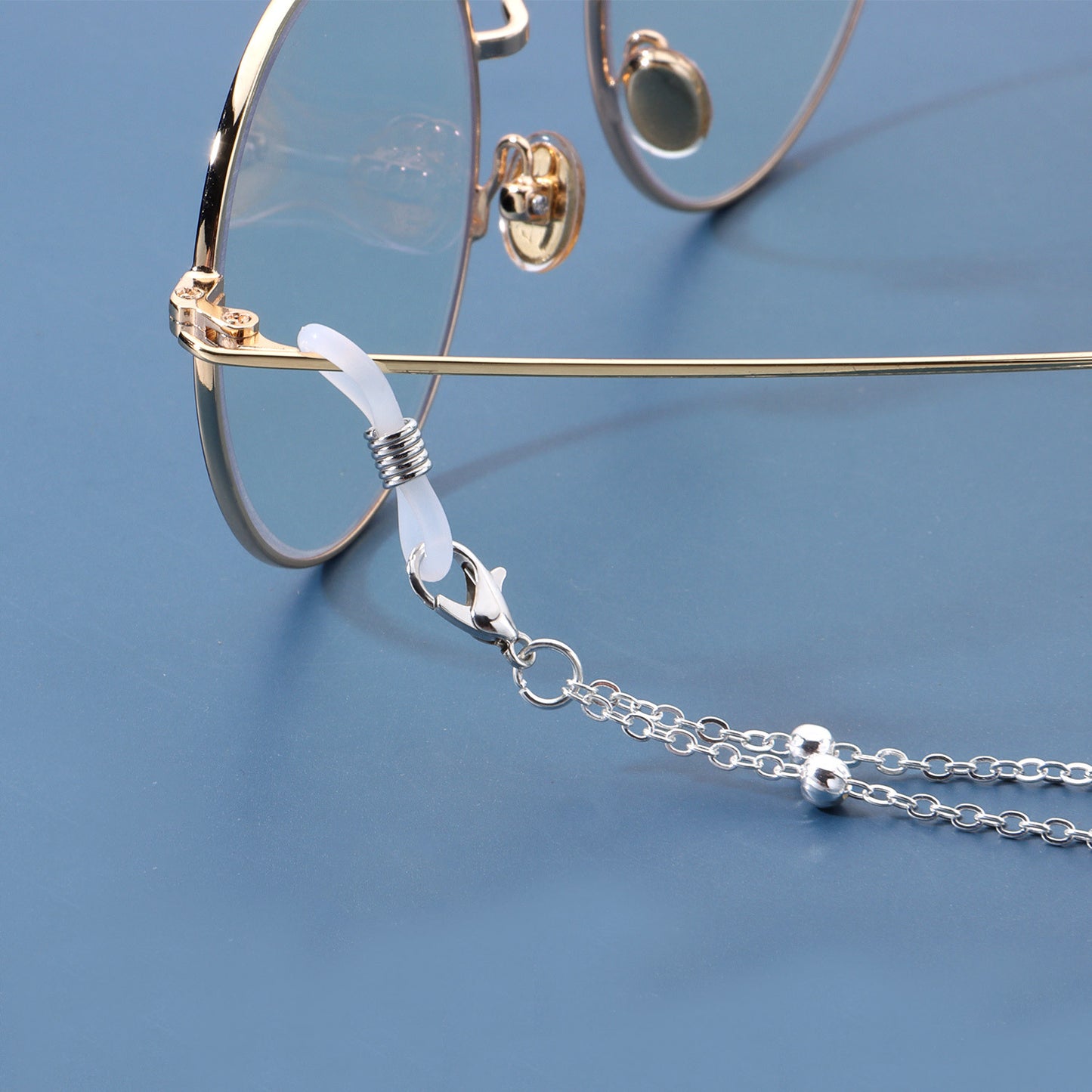 Angel Wing Round Ball Chain Eyewear Holder Alloy Accessory