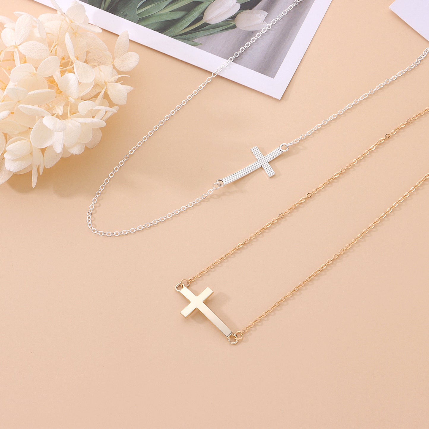 Sexy Cross Plated Curb Chain Body Chain