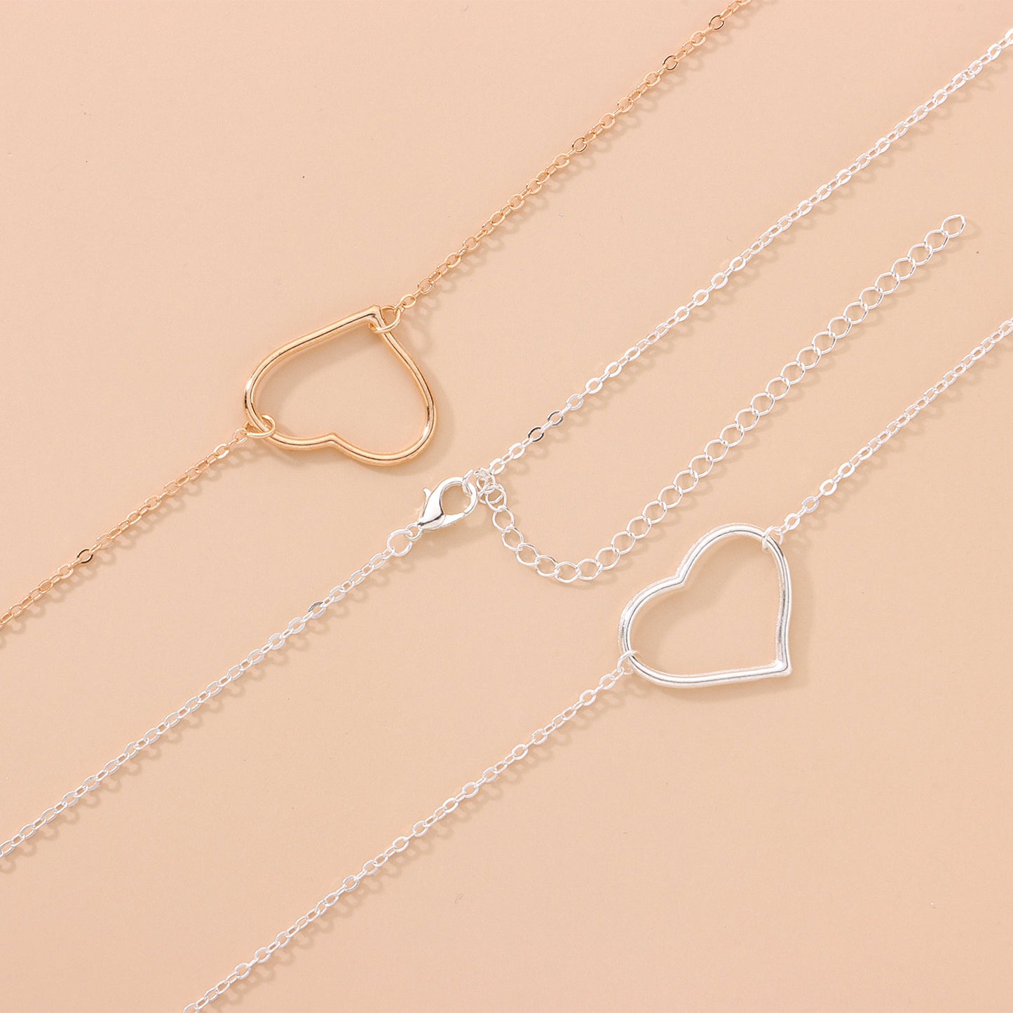 Fashion Heart Shaped Alloy Body Chain for Women