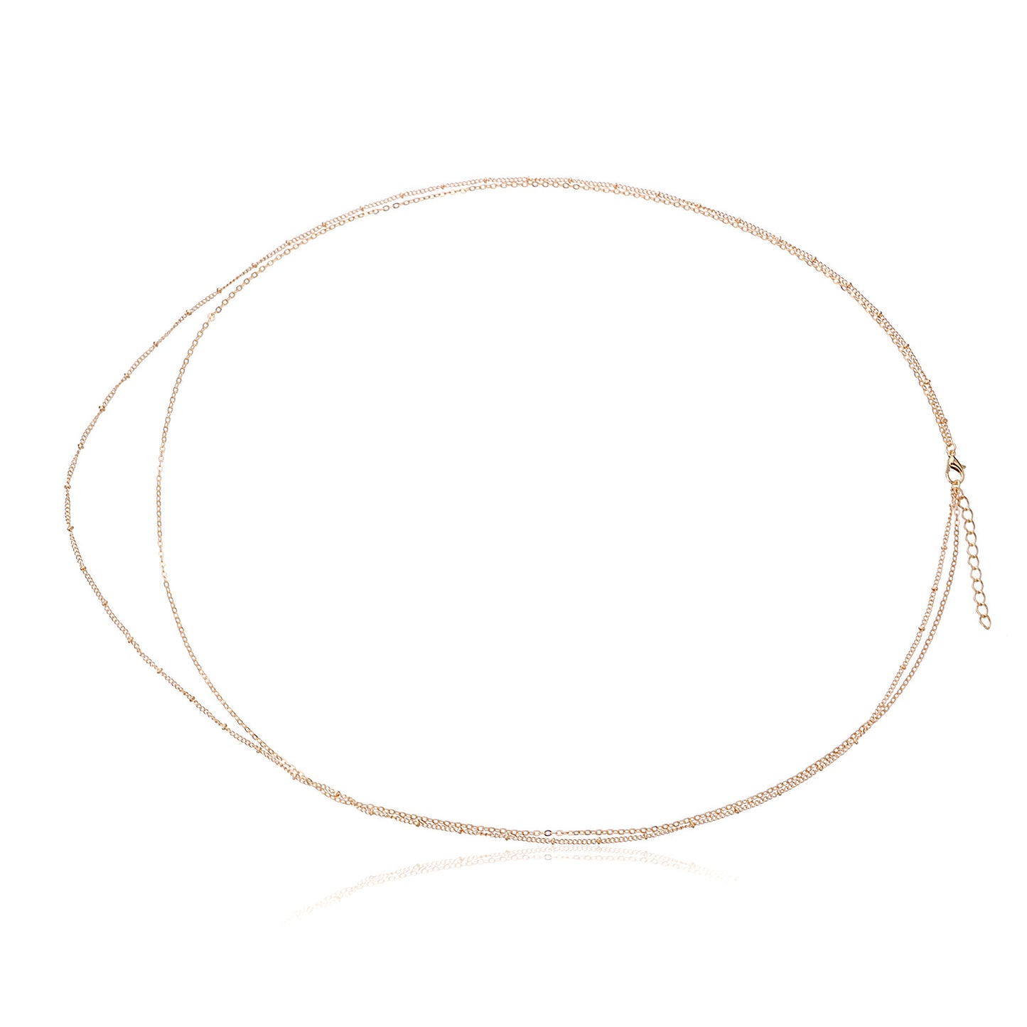 Minimalist Blue Eye Round Alloy Ball Chain Body Chain for Women
