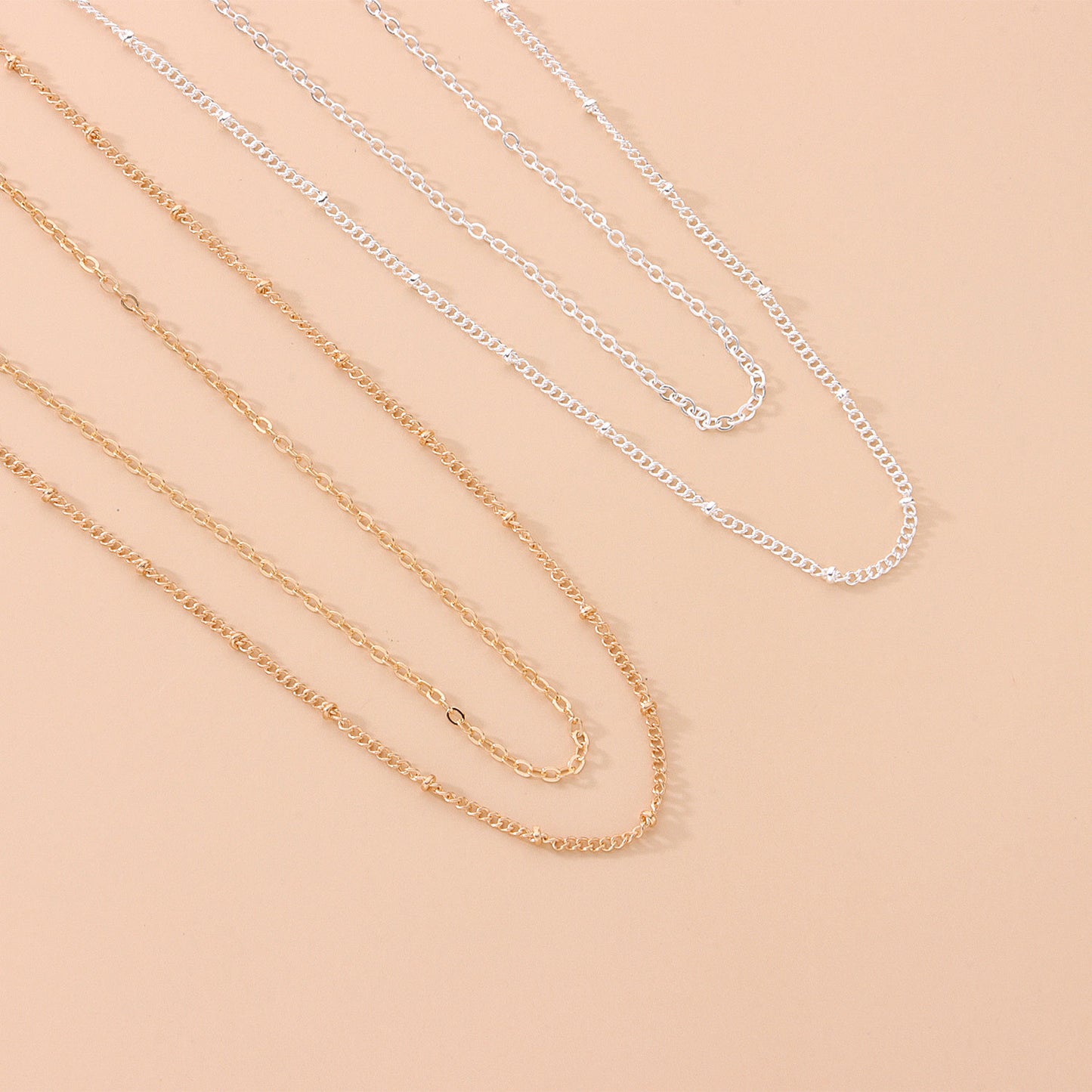 Minimalist Blue Eye Round Alloy Ball Chain Body Chain for Women