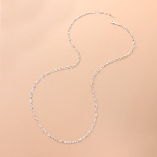 Minimalist Blue Eye Round Alloy Ball Chain Body Chain for Women