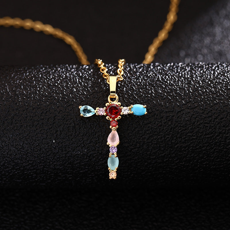 Collana con Lettera da Donna con Strass Intarsiati in Agata, Catena a O, Gioielli alla Moda Casual Unisex