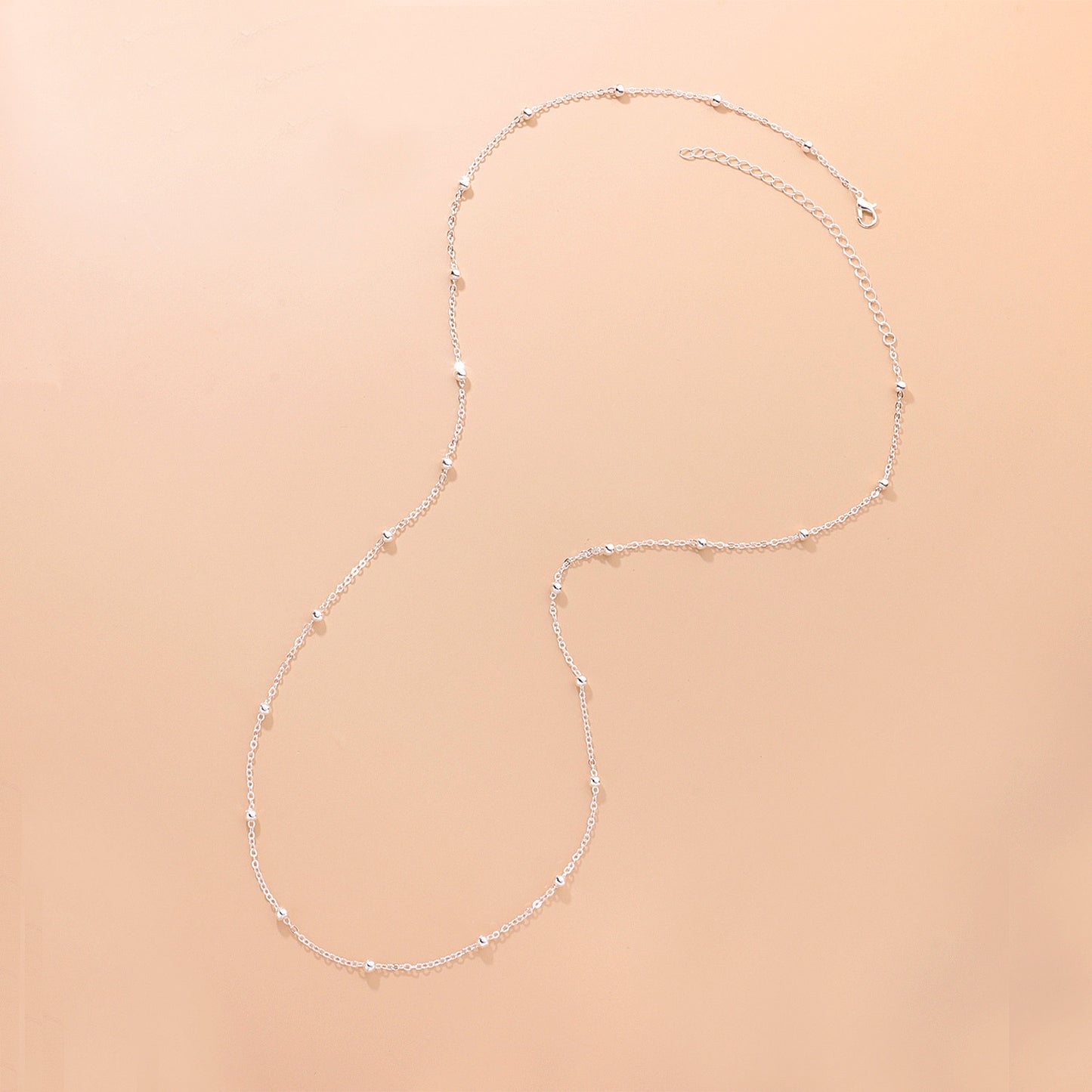 Gold Plated Round Bead Alloy Waist Chain for Women