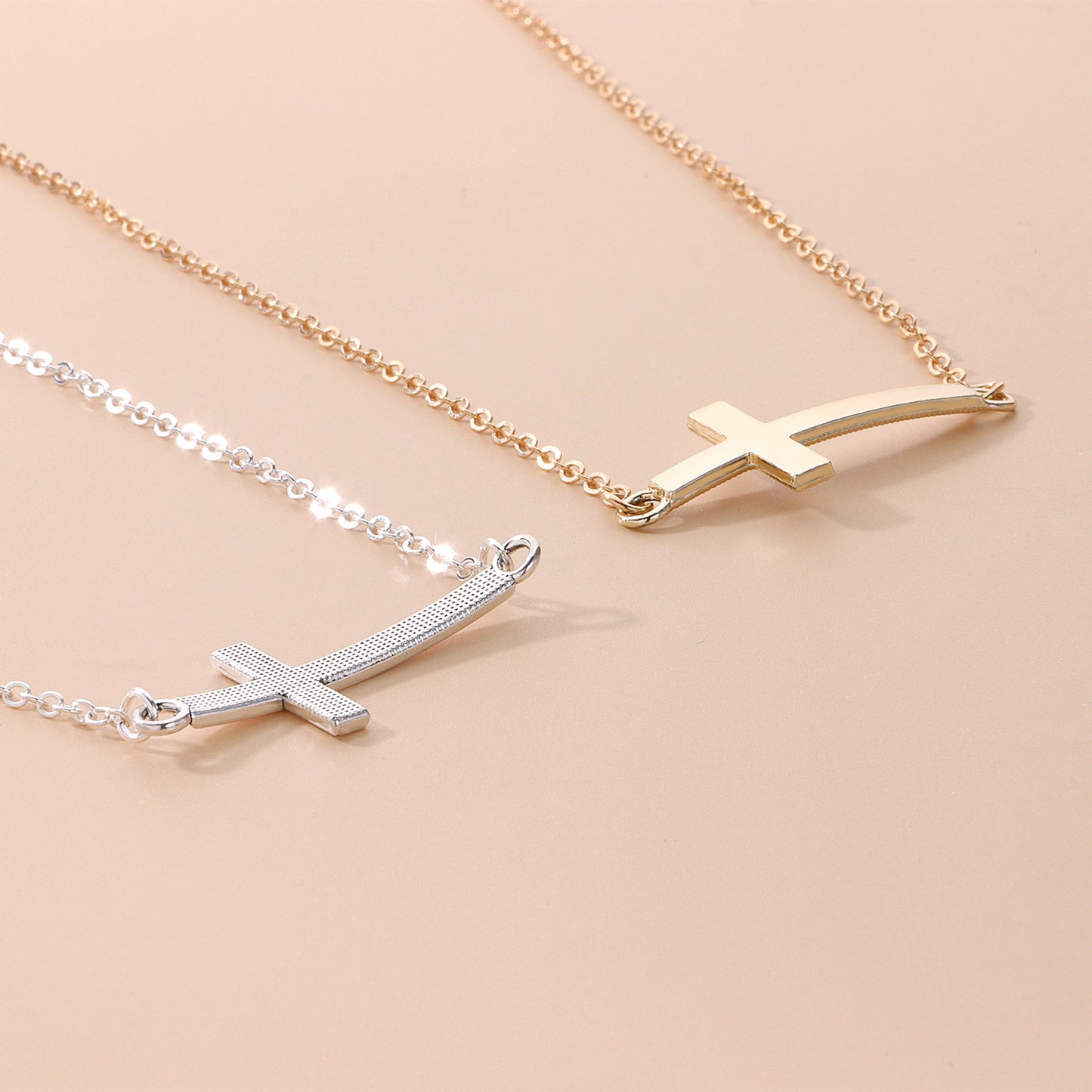 Sexy Cross Plated Curb Chain Body Chain