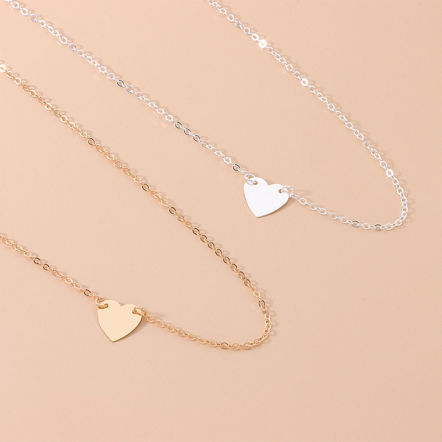 Heart Shaped Plated Alloy Body Chain for Women