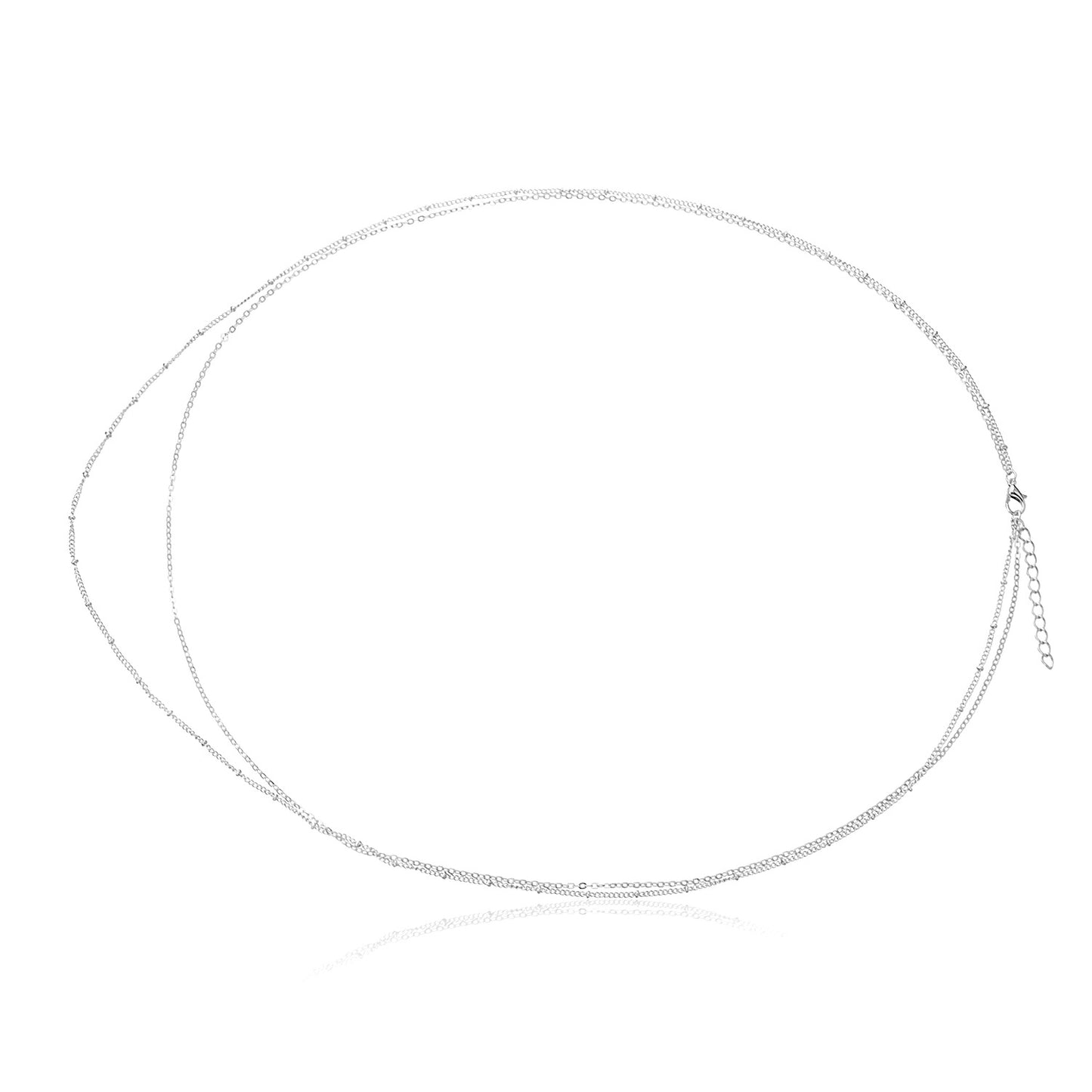 Minimalist Blue Eye Round Alloy Ball Chain Body Chain for Women