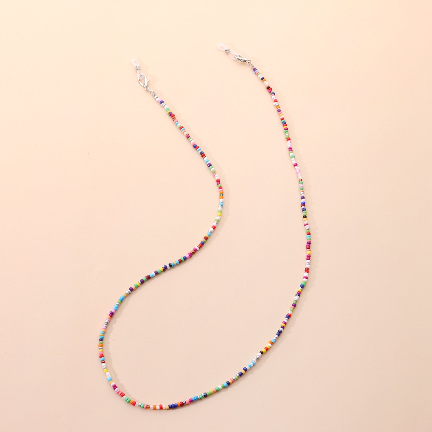 Colorful Glass Bead Mask Chain and Glasses Retainer for Women