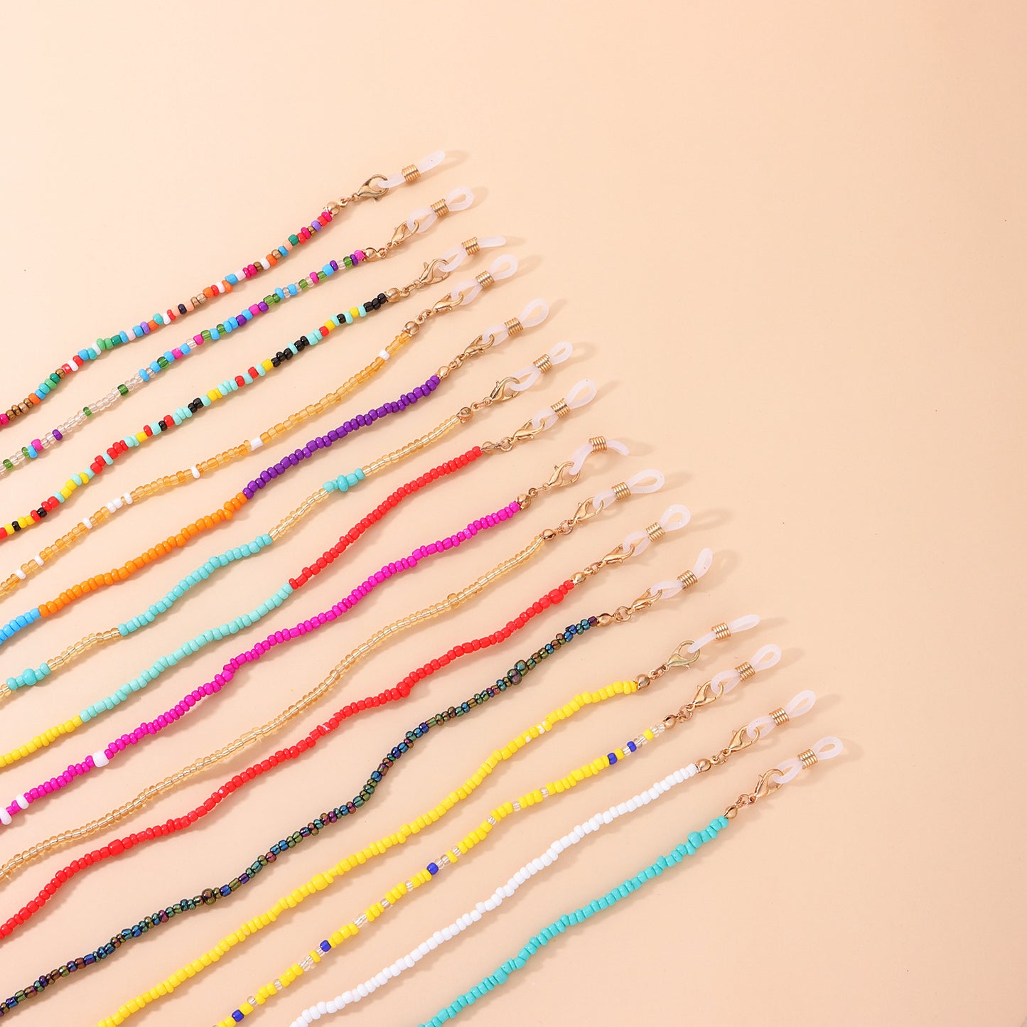 Colorful Glass Beads Eyeglass Holder Chain for Women