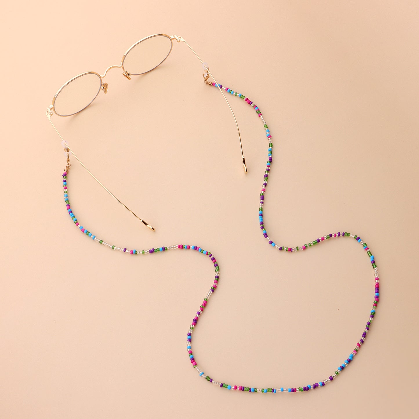 Colorful Glass Beads Eyeglass Holder Chain for Women