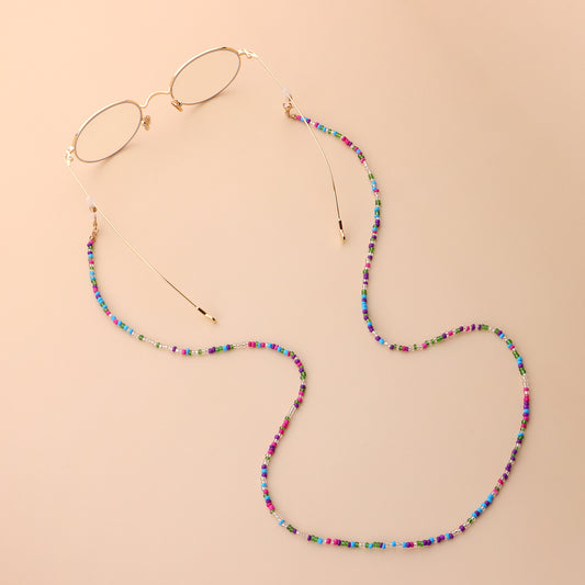 Colorful Glass Beads Eyeglass Holder Chain for Women