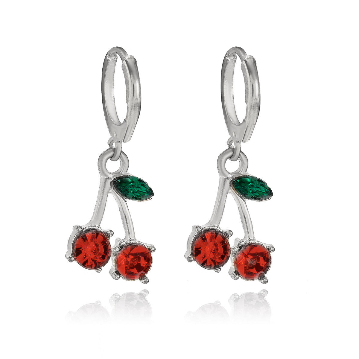 Collana con ciondolo a forma di frutta da donna, gioielli in lega con catena a croce stile fresco e dolce minimalista, design semplice e versatile