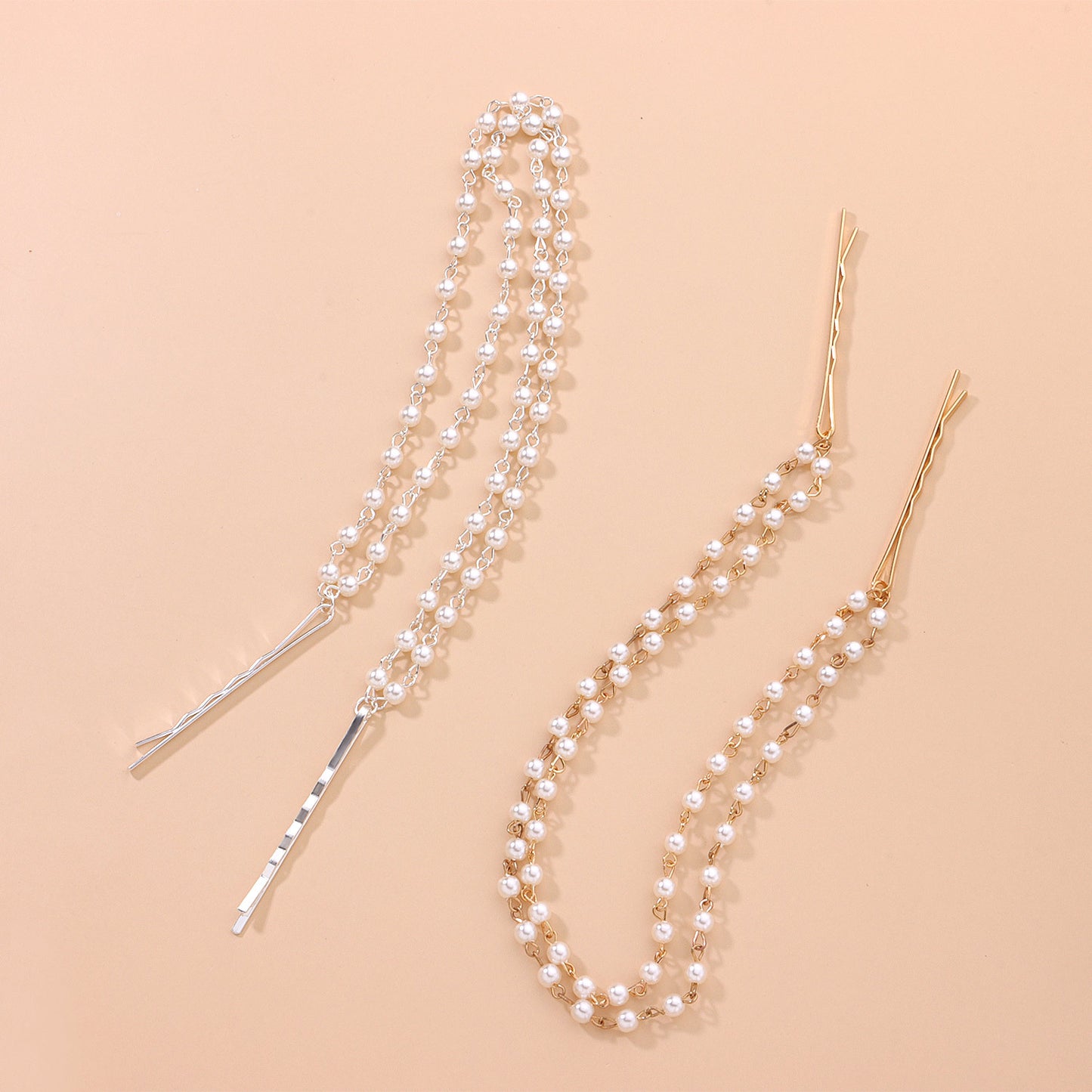 Women's Handmade Pearl Beaded Headband Hair Accessory Summer Versatile Minimalist Elegant Western Style Geometric Hairband