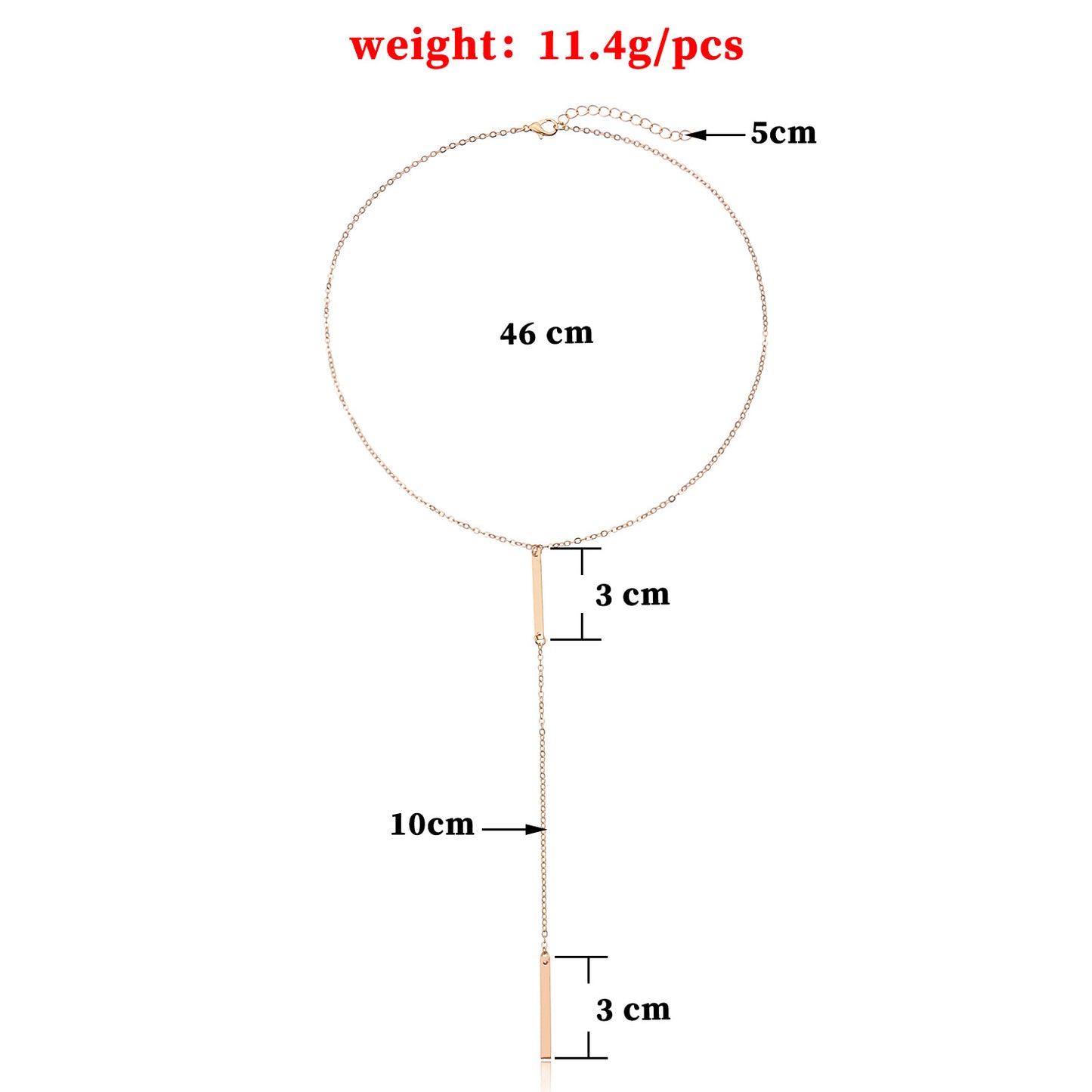 Minimalist Short Bar Necklace for Women Alloy Pendant Necklace with Regular Chain