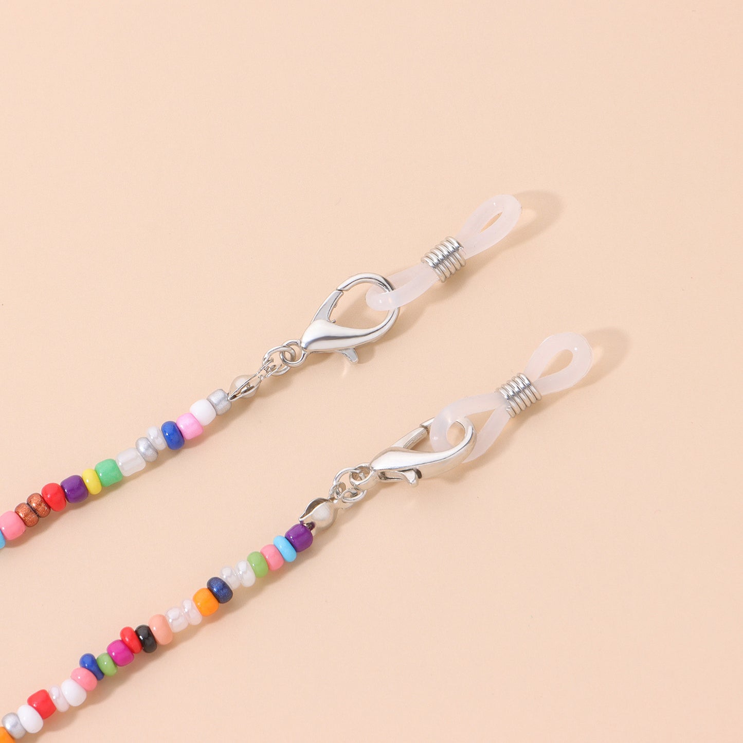 Colorful Glass Bead Mask Chain and Glasses Retainer for Women