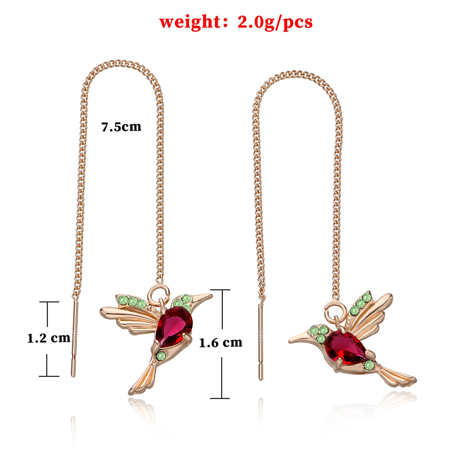 Vintage Animal Geometric Earrings for Women, Alloy Plated Statement Ear Jewelry, Trendy Exaggerated Bird Design