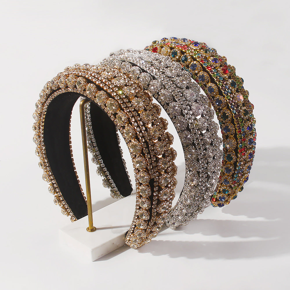 Women's European Luxury Rhinestone U-Shape Hair Clip Titanium Steel Hair Accessory for Wedding Birthday Gift