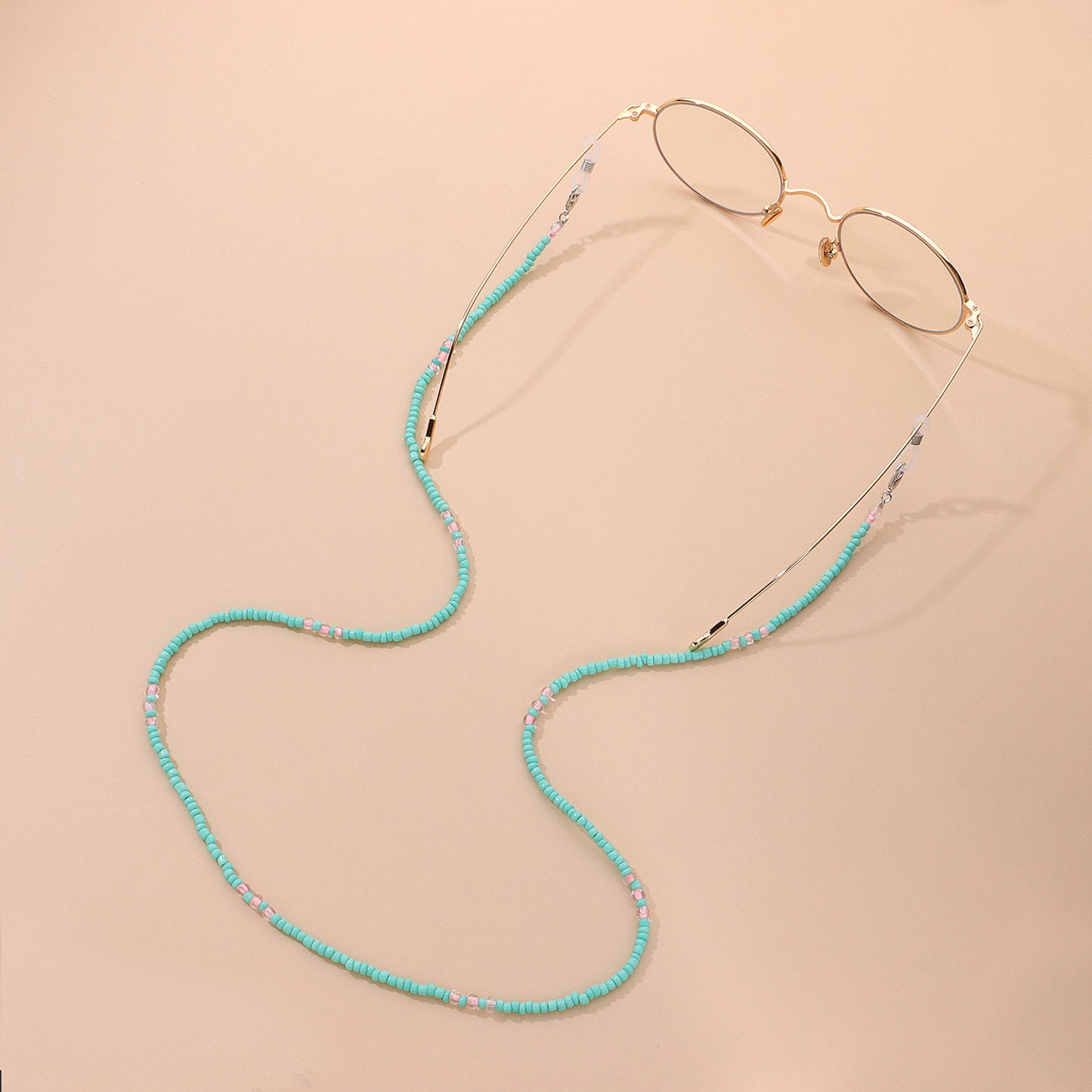 Fashion Glass Bead Ball Chain Eyeglass Holder for Women