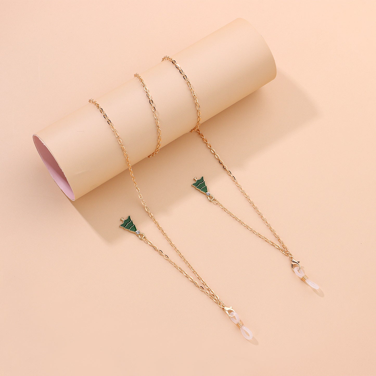 Elegant Fashion Drip Oil Alloy Tassel Eyeglass Chain for Women