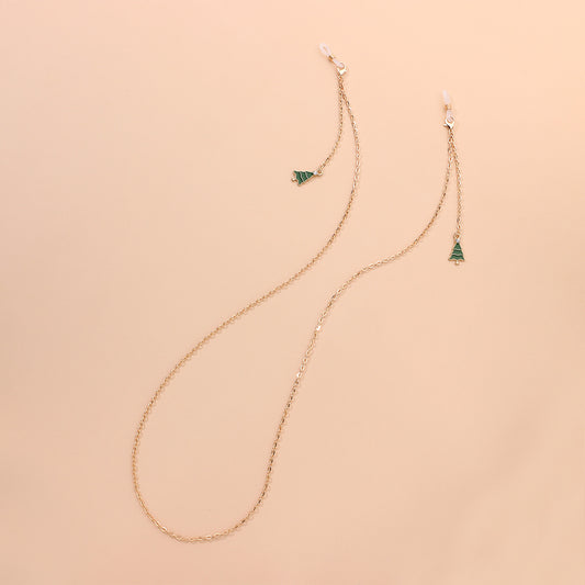 Elegant Fashion Drip Oil Alloy Tassel Eyeglass Chain for Women