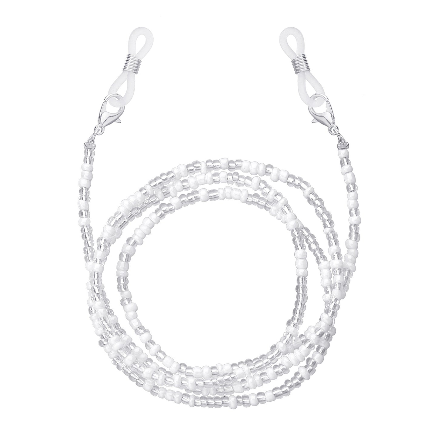 Elegant Trendy Mixed Color Glass Beads Eyeglass Chain