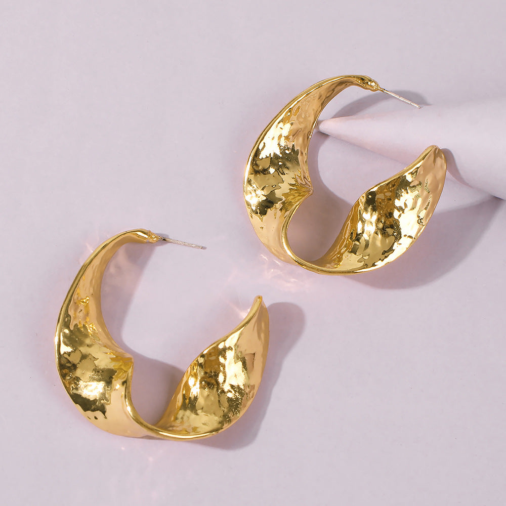 Geometric Earrings for Women, Alloy Plated, Unique Design, Fashion Jewelry, Gift for Birthday, Wedding, Holiday, Travel Souvenir, Corporate Gift, Anniversary, Business Present, Opening Ceremony, Award, PR Event