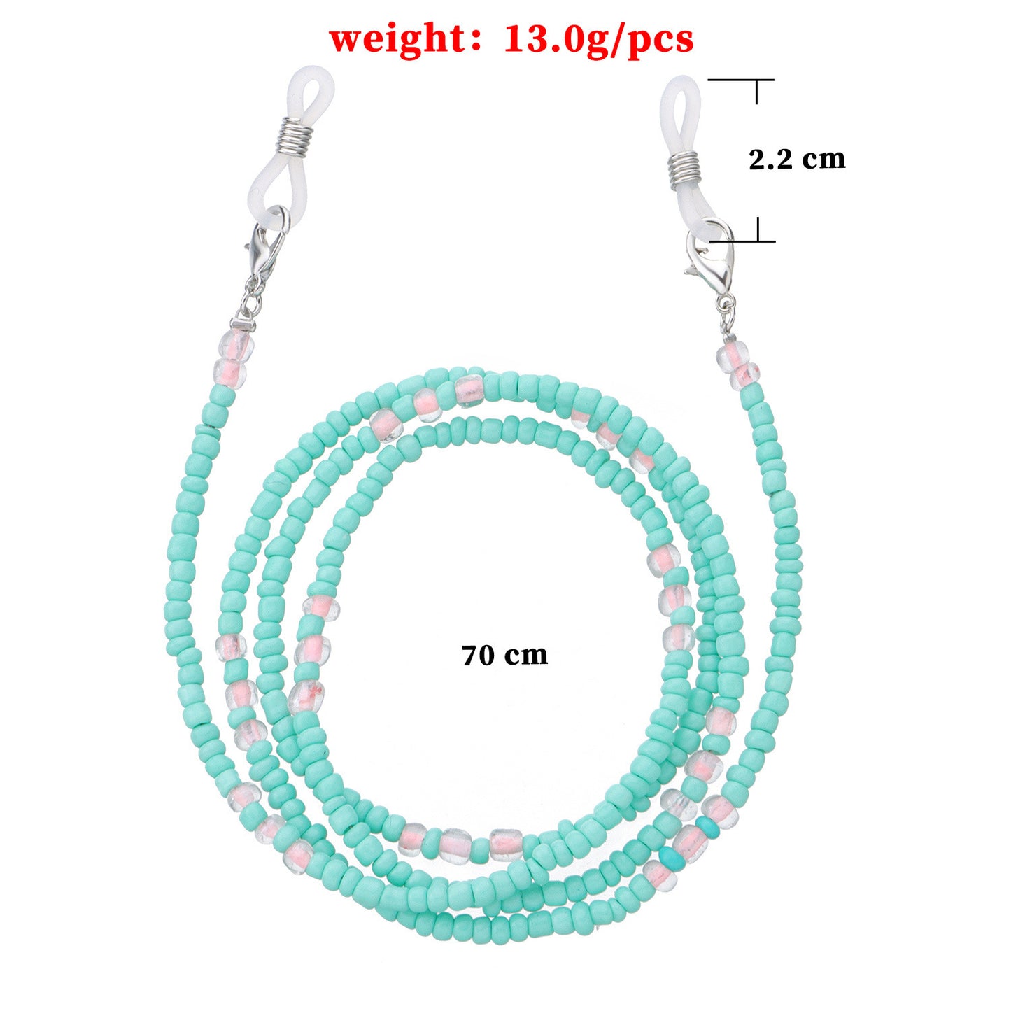 Fashion Glass Bead Ball Chain Eyeglass Holder for Women