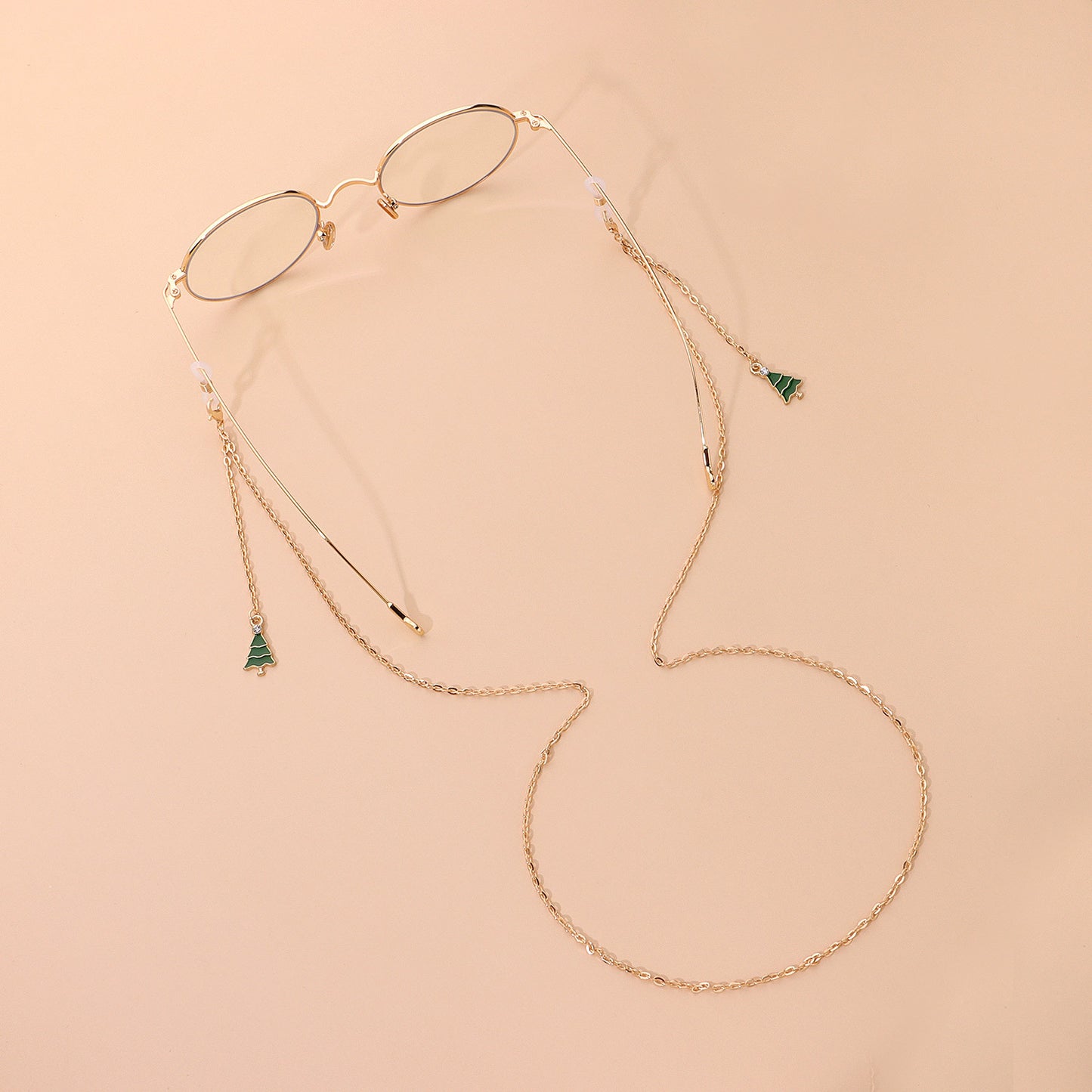 Elegant Fashion Drip Oil Alloy Tassel Eyeglass Chain for Women