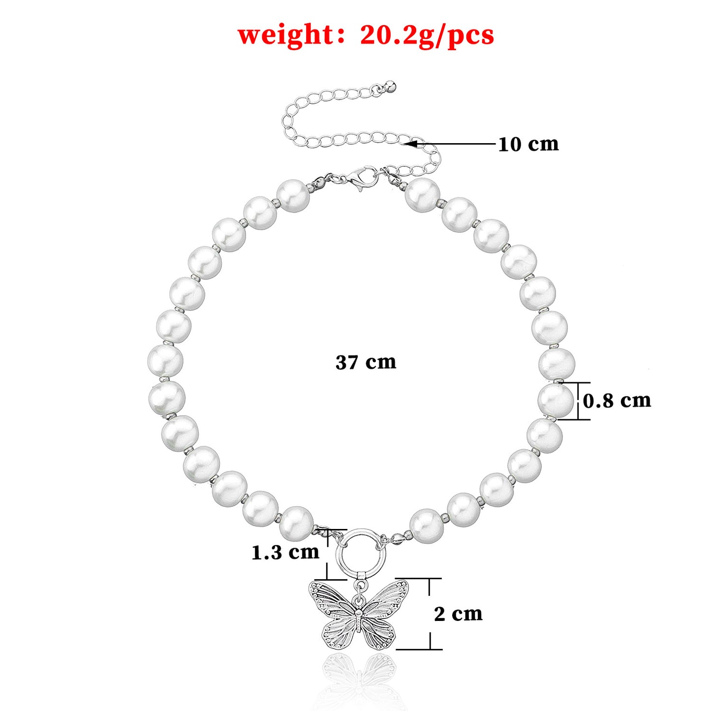 Women's Vintage Butterfly Pendant Necklace Alloy Plated Fish Line Chain Fashionable Jewelry