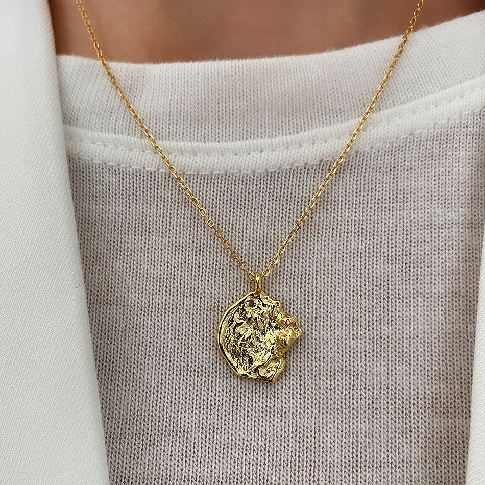 Collana Minimalista in Argento Sterling 925 con Maglie e Catena Cable