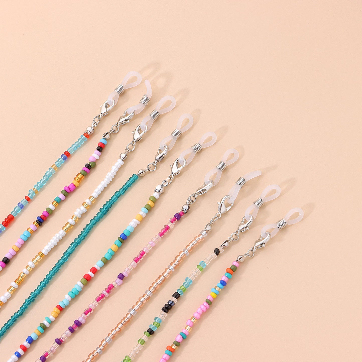 Versatile Seed Bead Eyeglass Chain and Mask Accessory Set