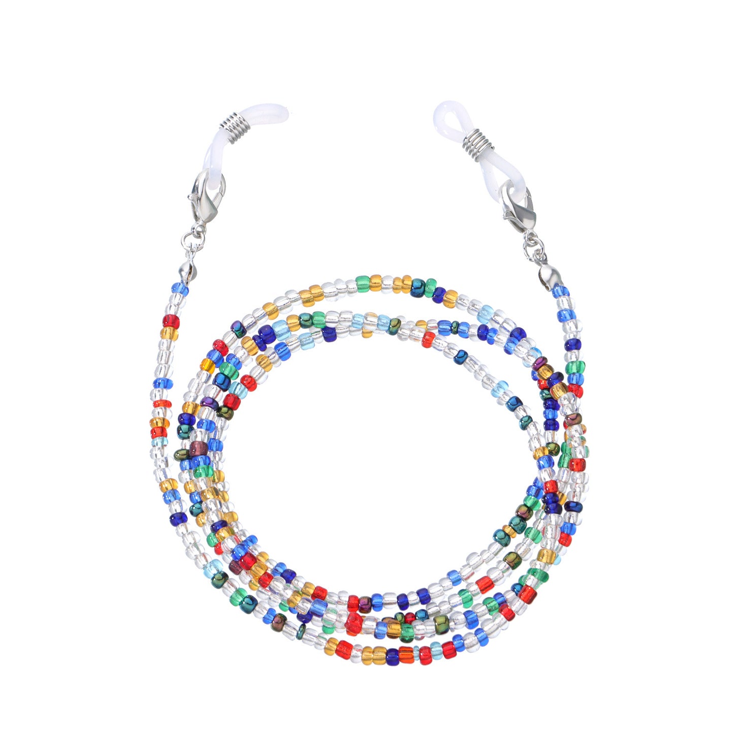 Minimalist Colorful Glass Beads Eyeglass Chain Set