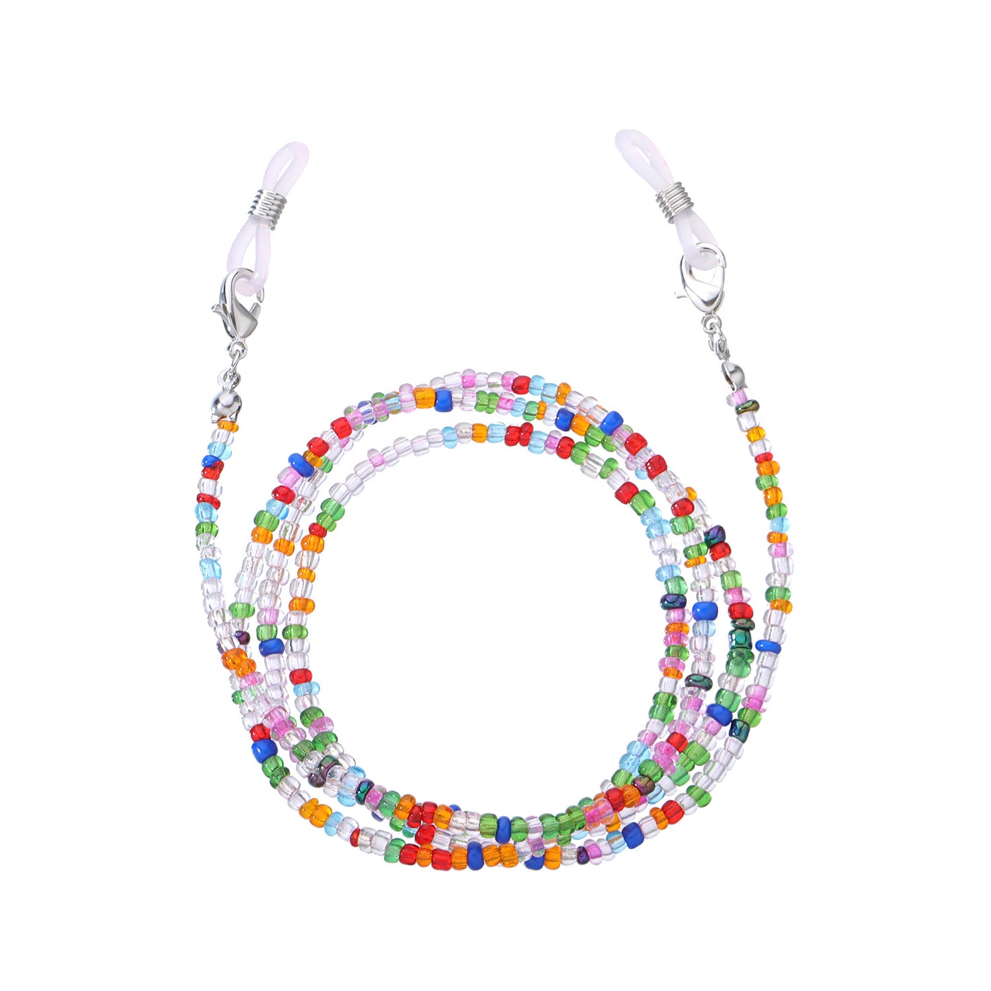 Minimalist Colorful Glass Beads Eyeglass Chain Set