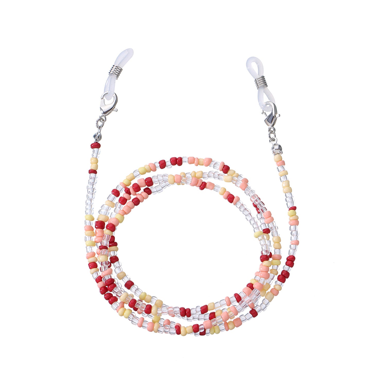 Minimalist Colorful Glass Beads Eyeglass Chain Set