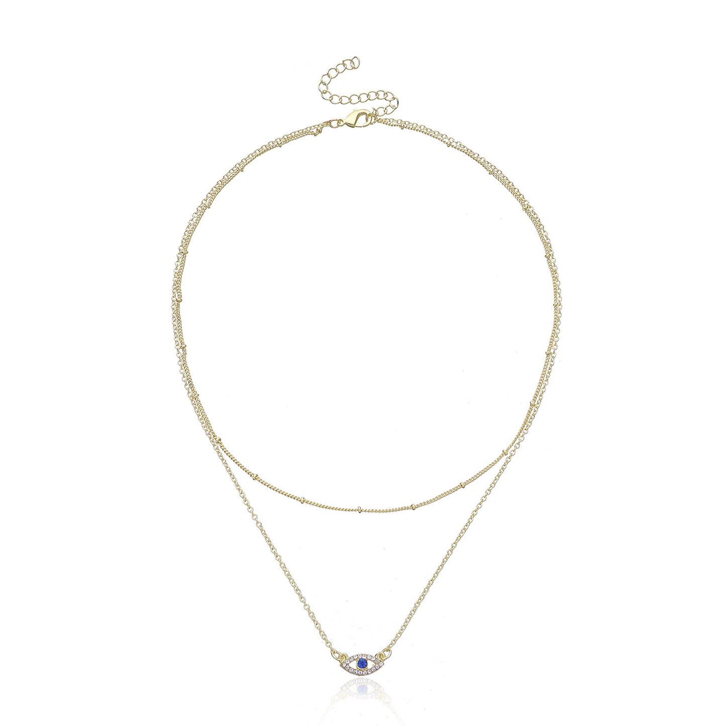 Collana con Pendente Geometrico da Donna, in Lega, Minimalista, Punk, con Catena a Croce, Gioielli Placcati