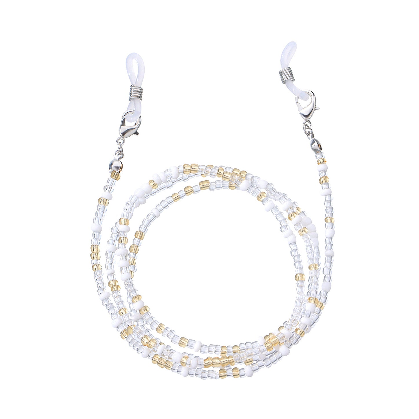 Minimalist Colorful Glass Beads Eyeglass Chain Set