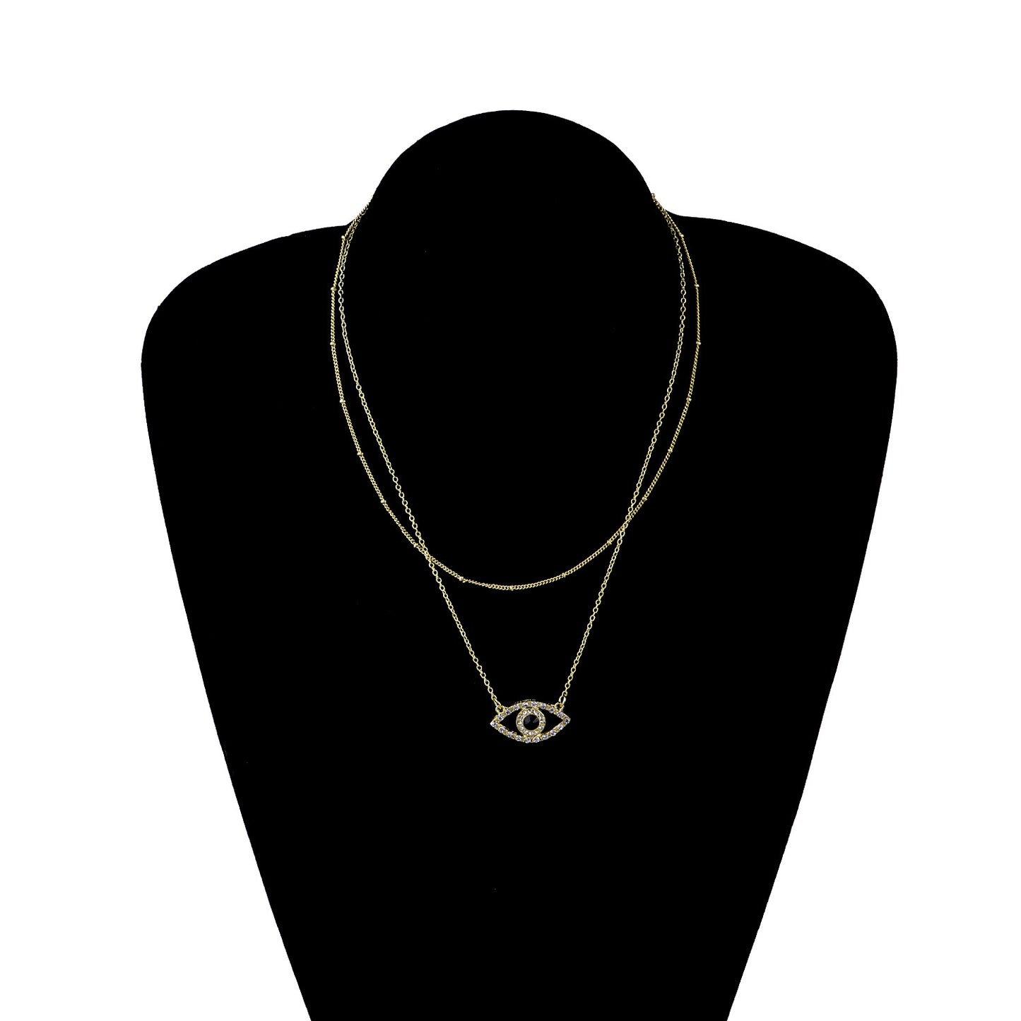Collana con Pendente Geometrico da Donna, in Lega, Minimalista, Punk, con Catena a Croce, Gioielli Placcati