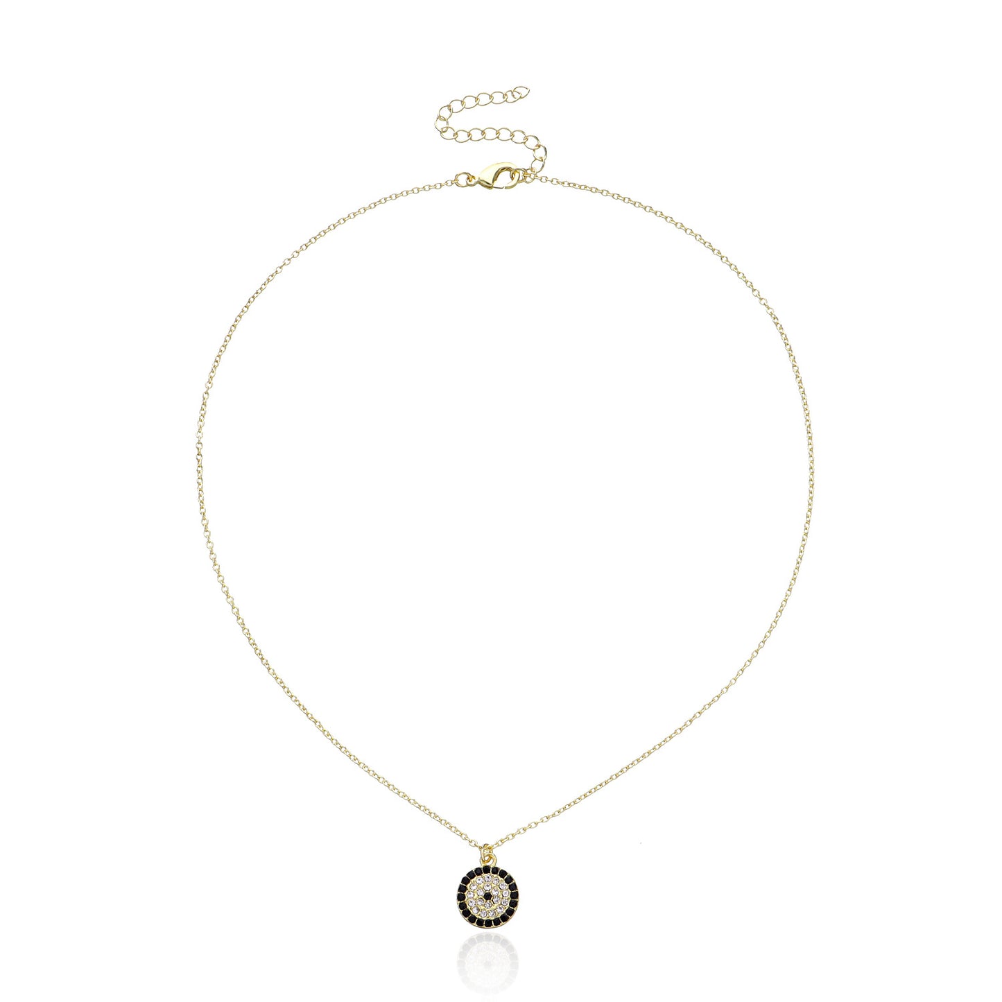 Collana con Pendente Geometrico da Donna, in Lega, Minimalista, Punk, con Catena a Croce, Gioielli Placcati