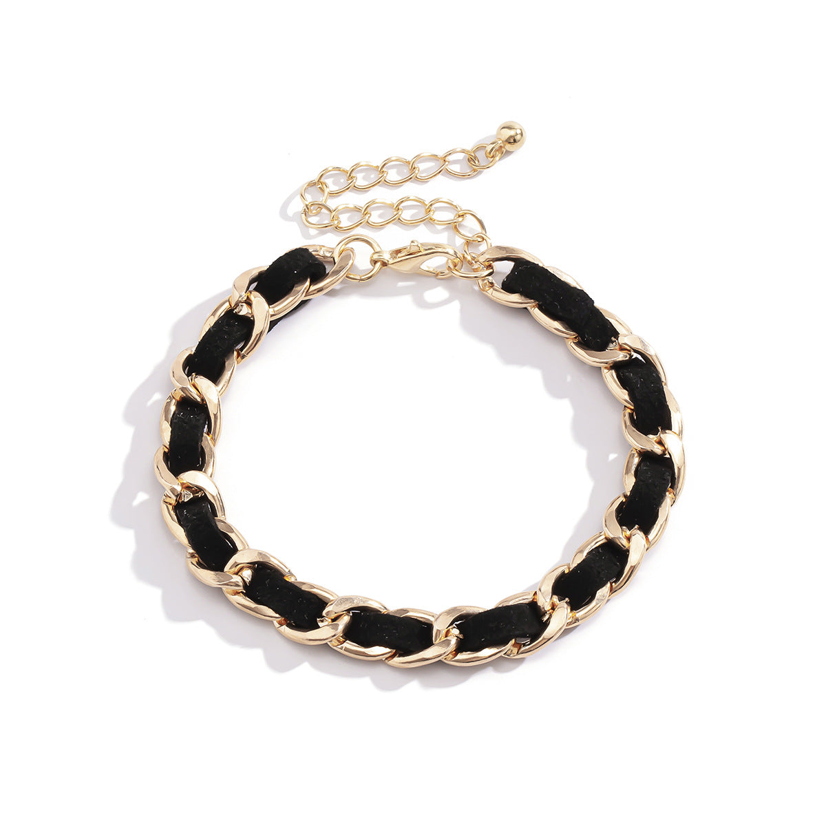 Punk Minimalist Geometric Iron Plated Bracelet for Women