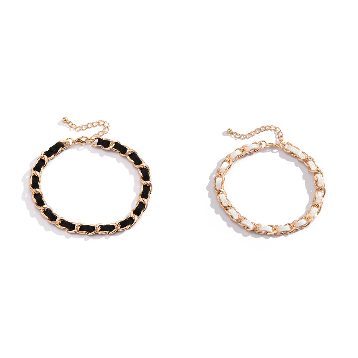 Punk Minimalist Geometric Iron Plated Bracelet for Women