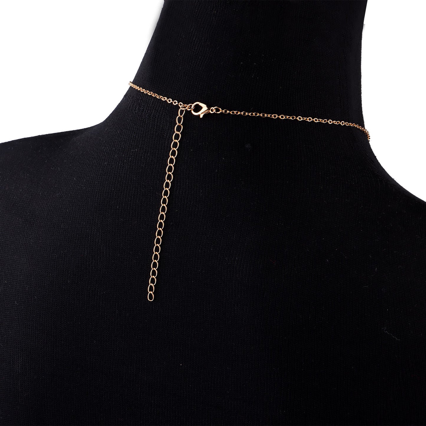 Women's Geometric Cross Chain Body Chain Three-Layer Adjustable Layered Necklace for Casual and Office Wear