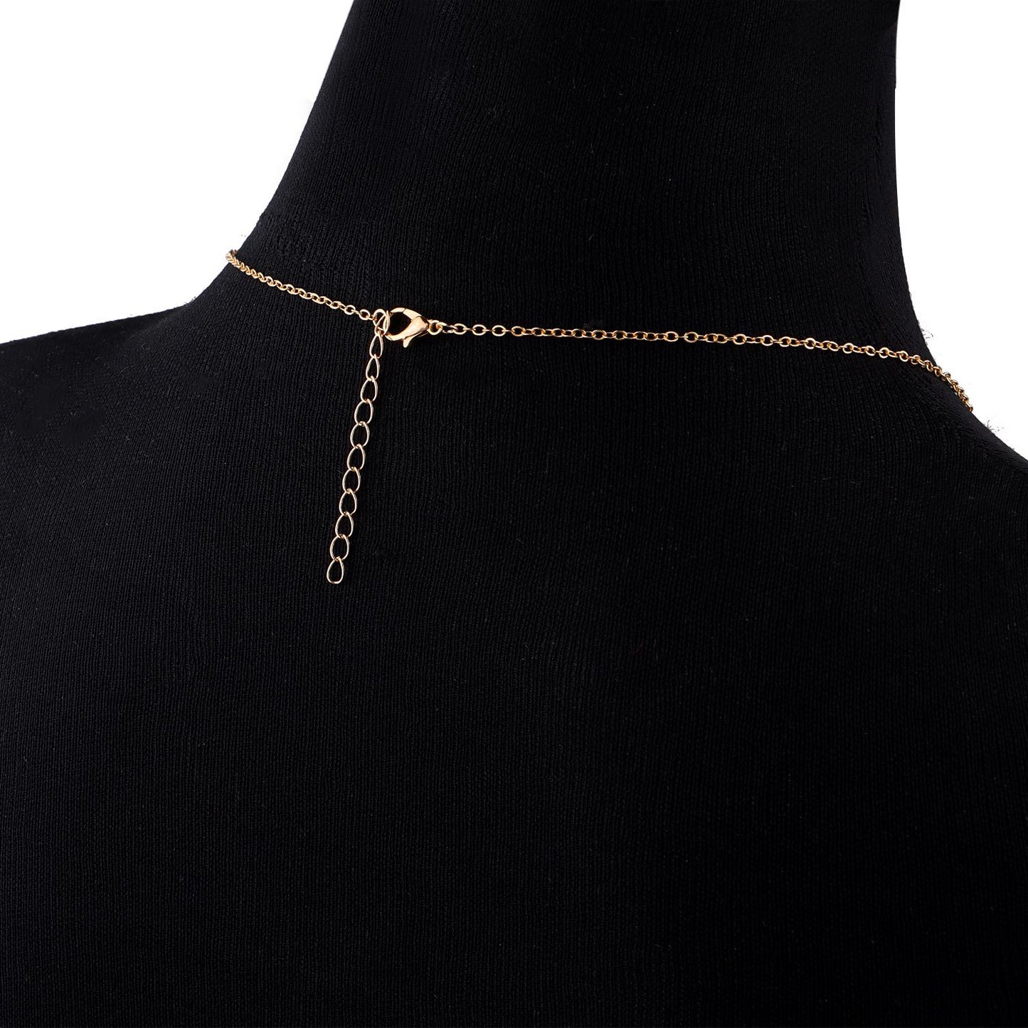 Women's Geometric Body Chain with Rhinestone and Zircon Accents Minimalist Fashion Jewelry Cross Chain Adjustable Body Jewelry for Summer