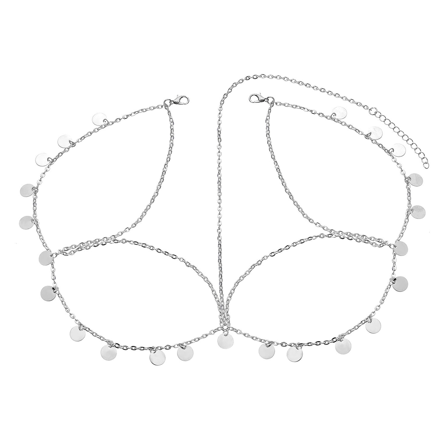Shiny Sequined Wave Fringe Crown Headband for Women Tartan Pattern Alloy Hair Accessory